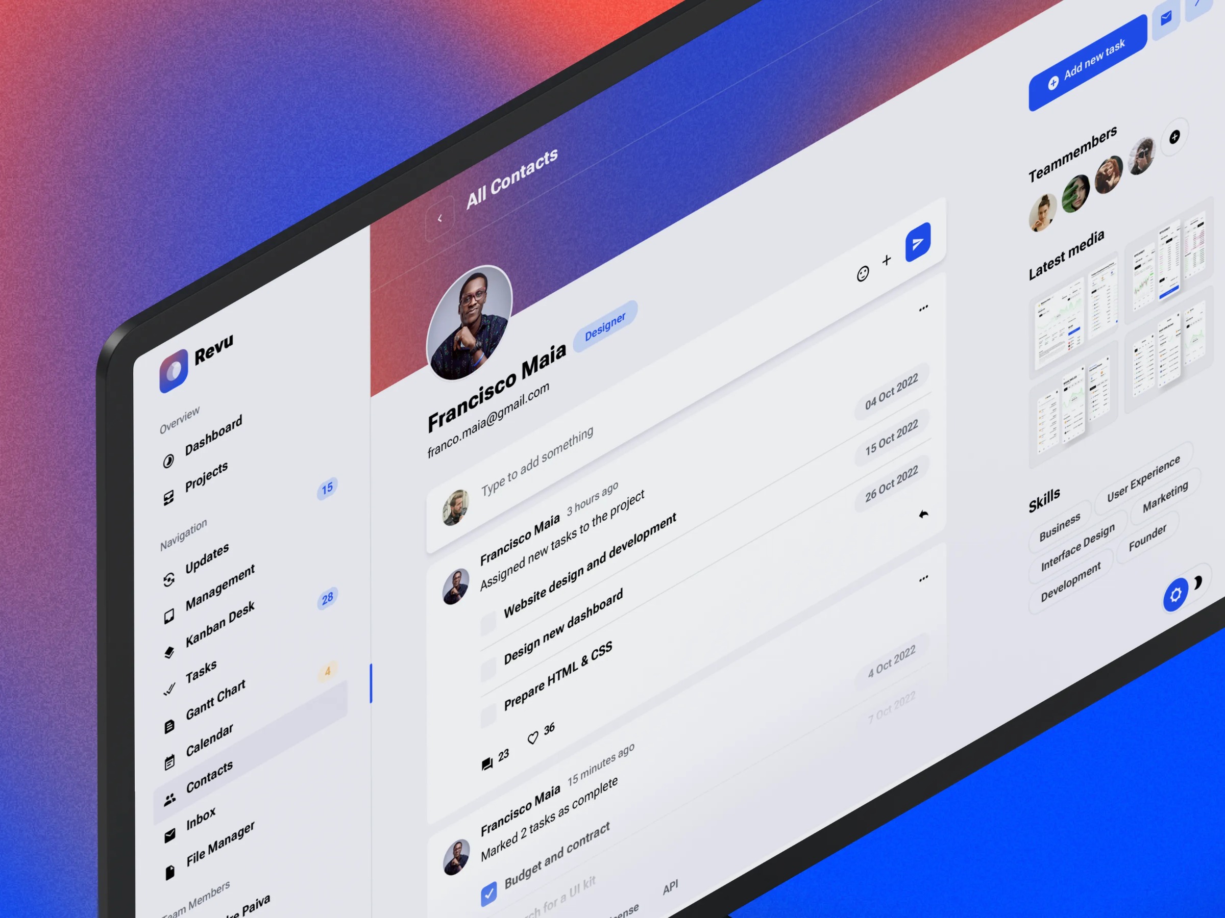 Revu - Multipurpose UI design for SaaS startup Image 1