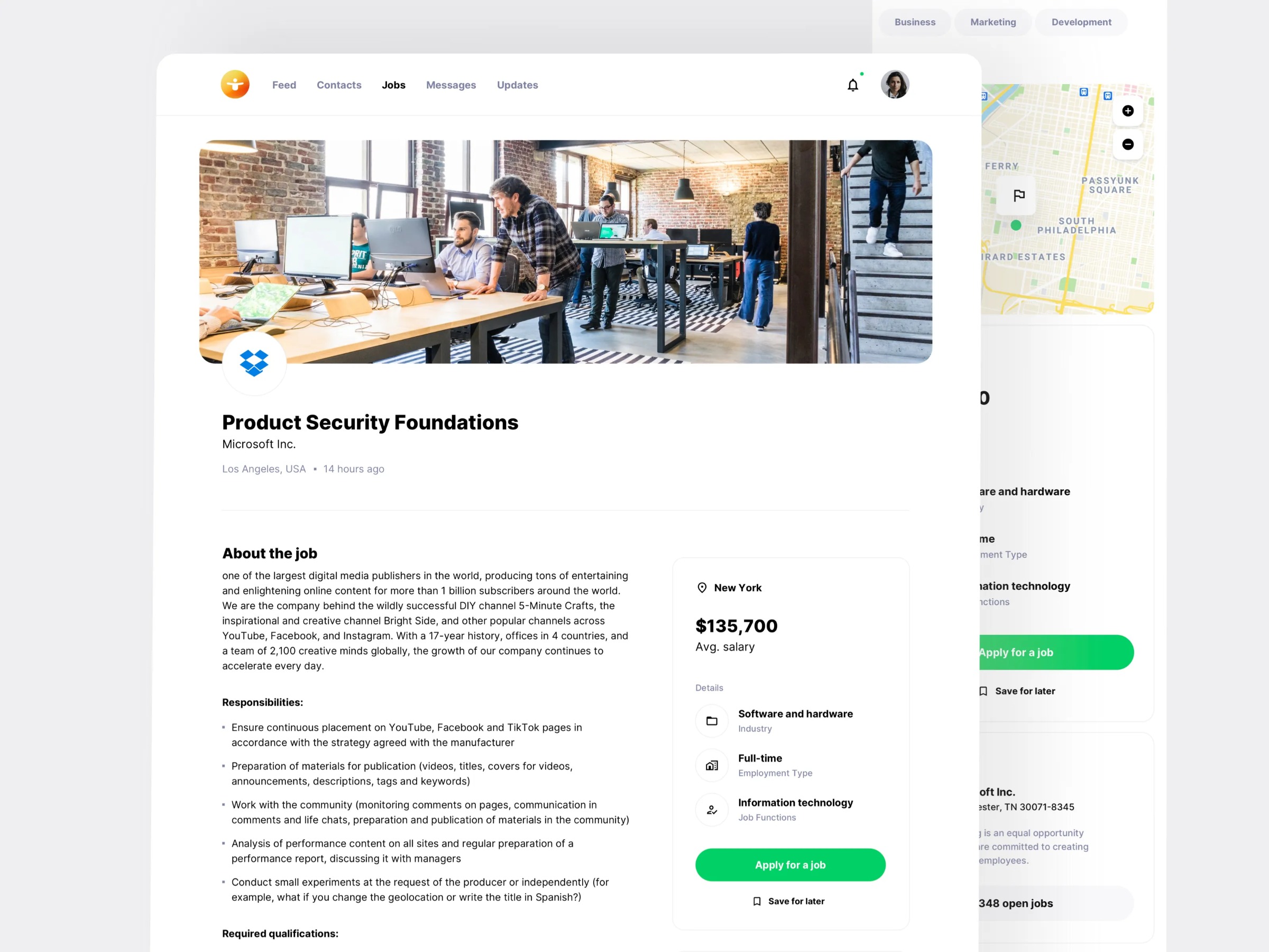 Workster - Web app for job boards design Image 3