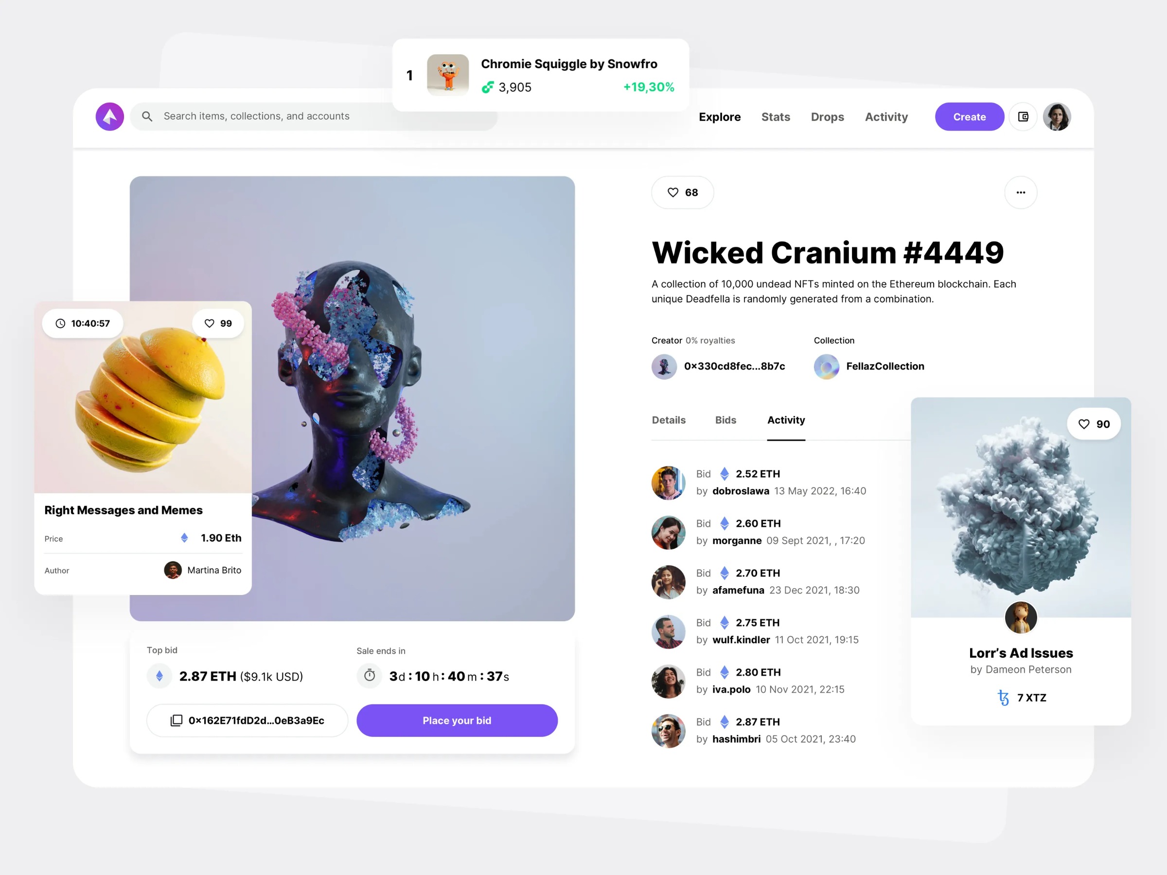 NEOFT - NFT Marketplace UI design Image 2
