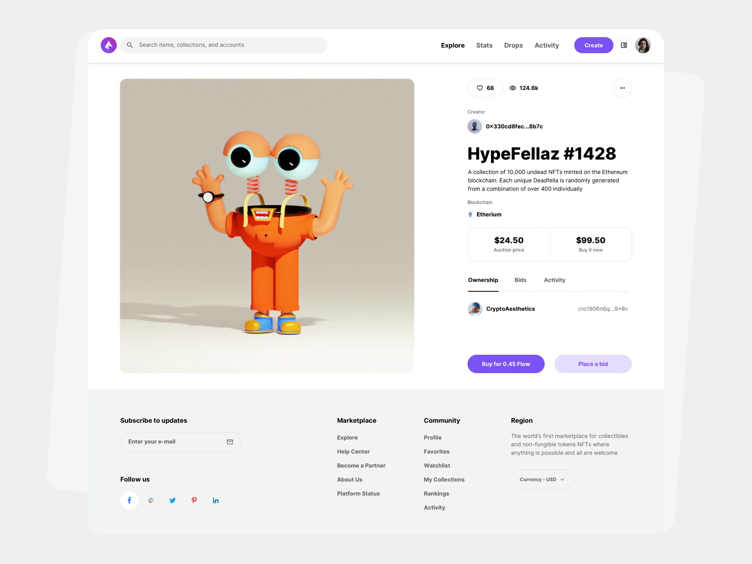 NEOFT - NFT Marketplace UI design Image 8