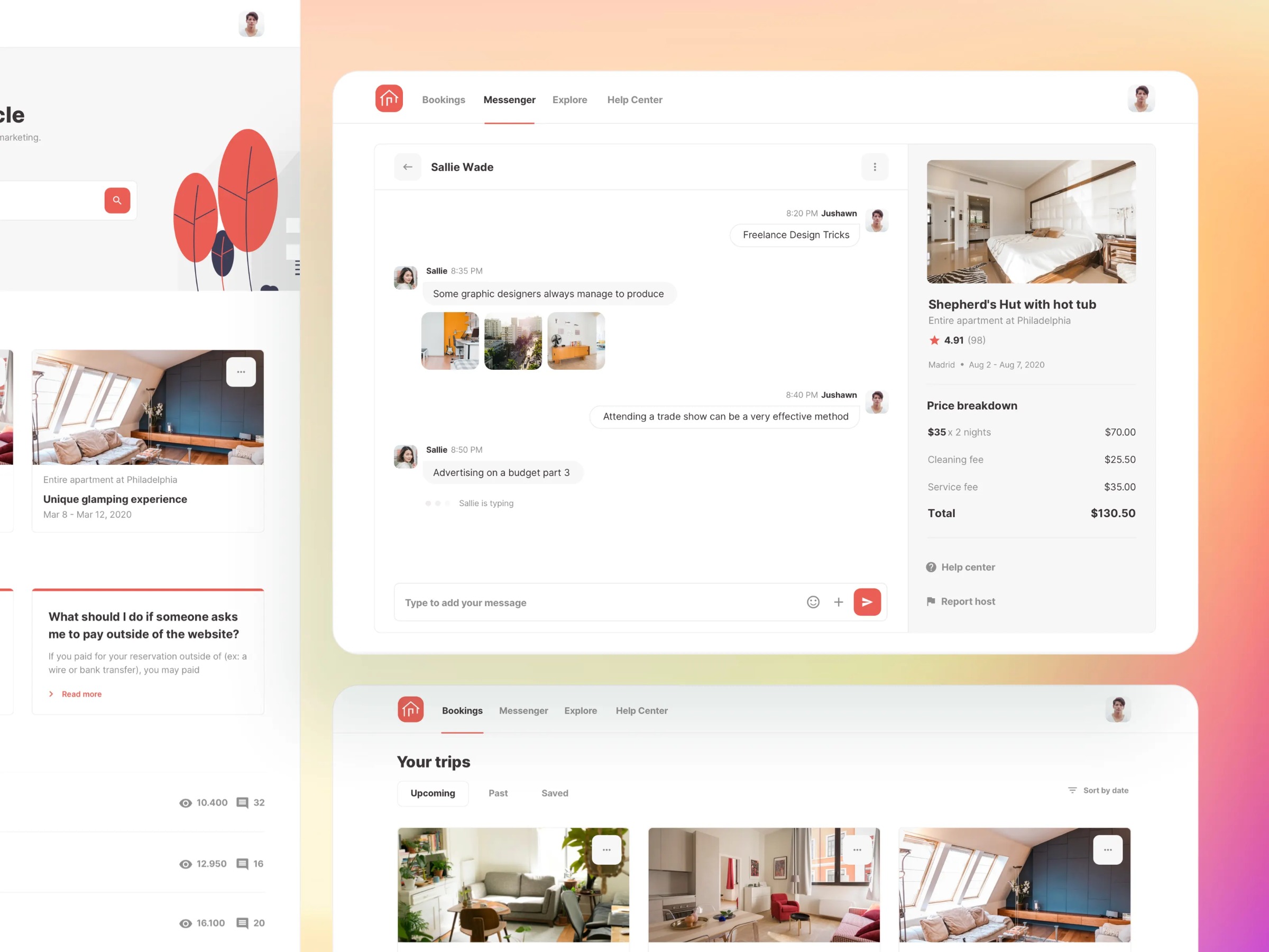 Roomsy - UI design for apartments booking website Image 1