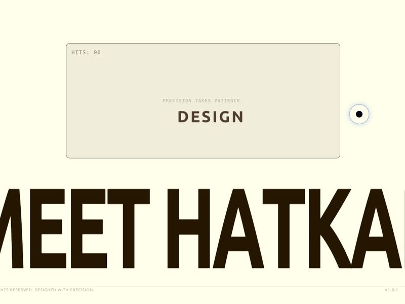 Meet Hatkar — Website Designer & Creative Developer