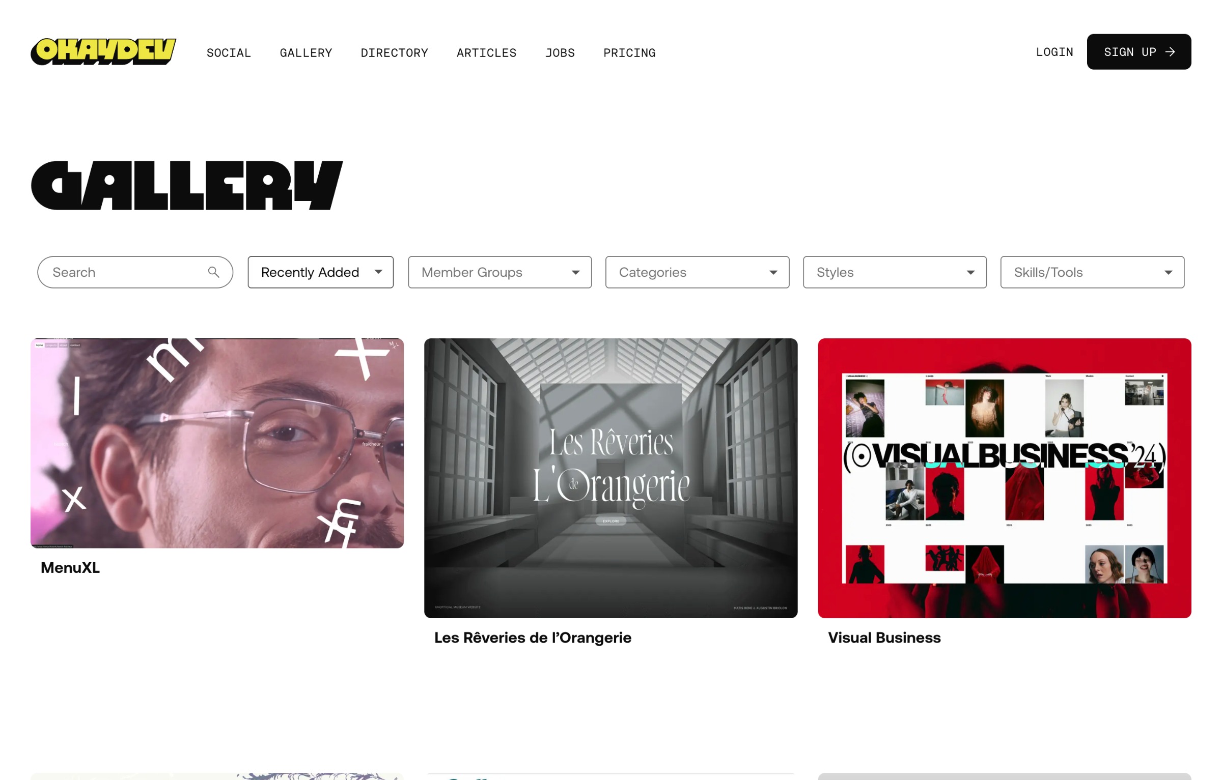 OKAY DEV® — A creative dev & design community: Gallery, Directory, Articles, Jobs, & Social. Image 5