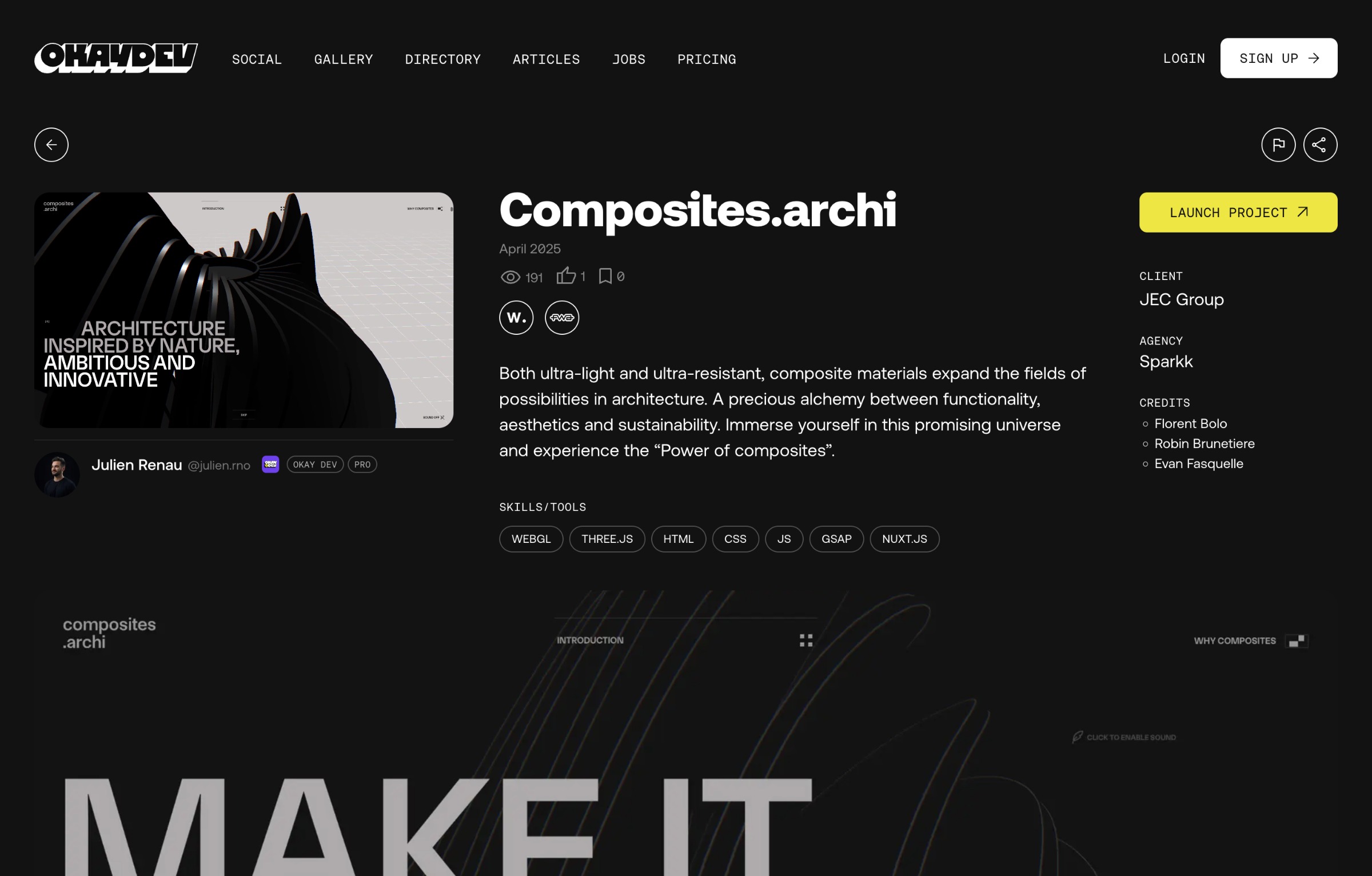 OKAY DEV® — A creative dev & design community: Gallery, Directory, Articles, Jobs, & Social. Image 6