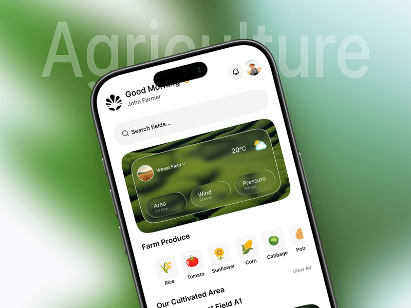 Smart Farming & Agriculture Mobile App UI/UX