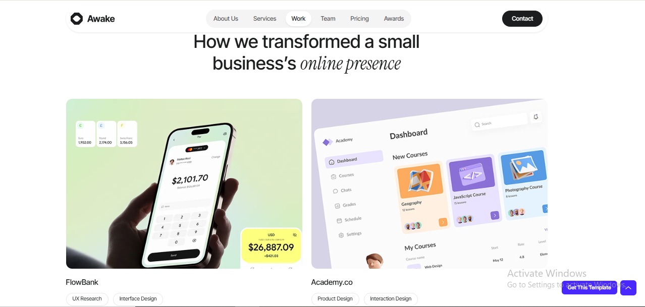 Awake Agency & Portfolio Bootstrap Template Image 3