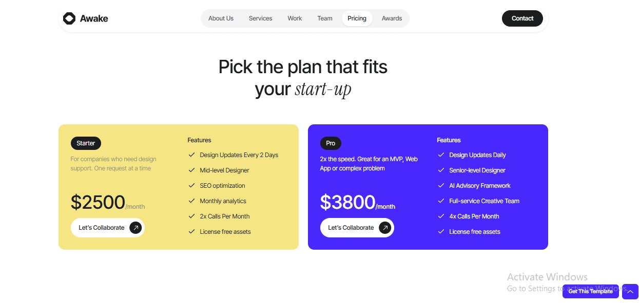 Awake Agency & Portfolio Bootstrap Template Image 5