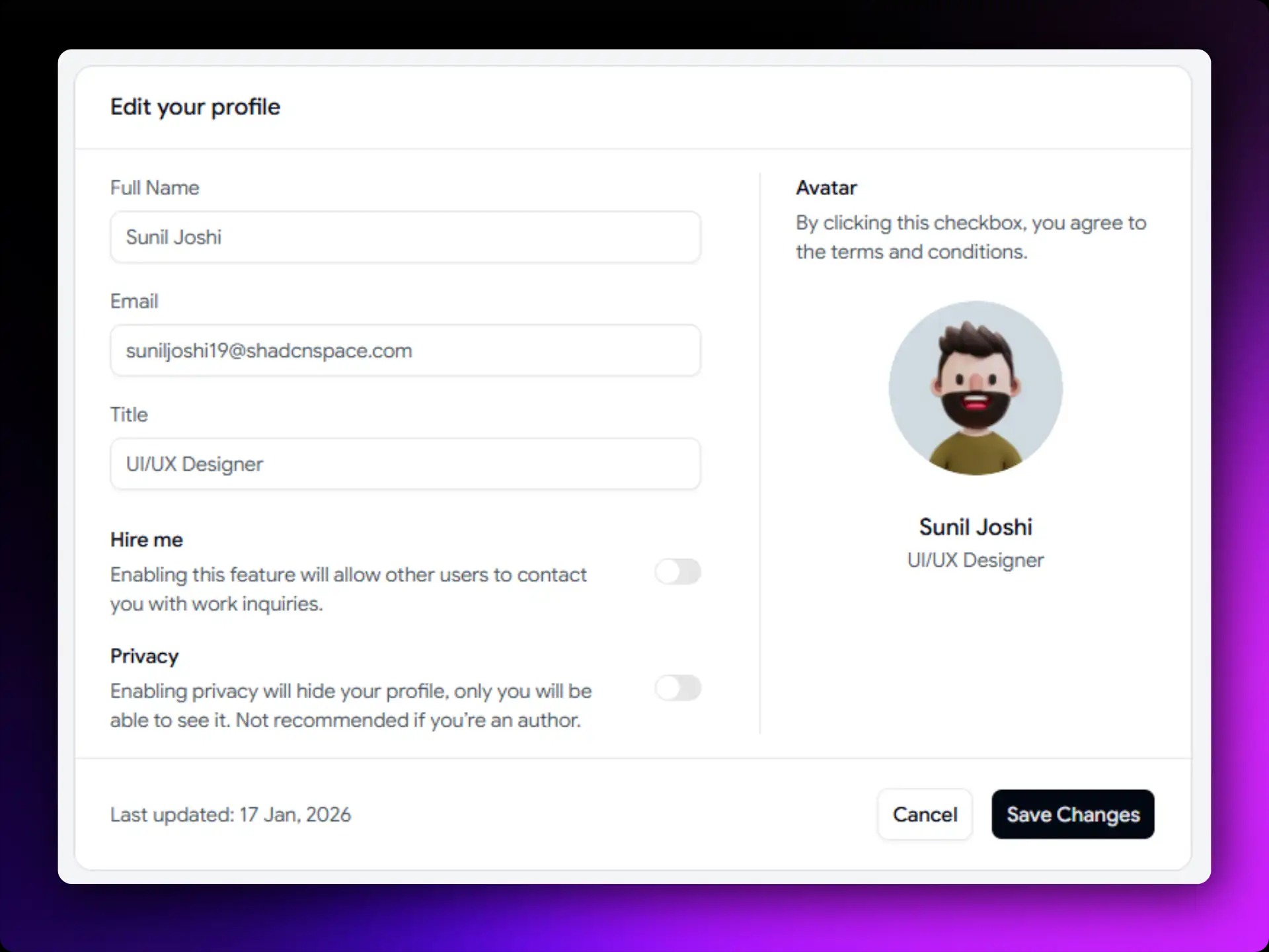 Top 15 Shadcn Form Components, Templates & Examples Image 4