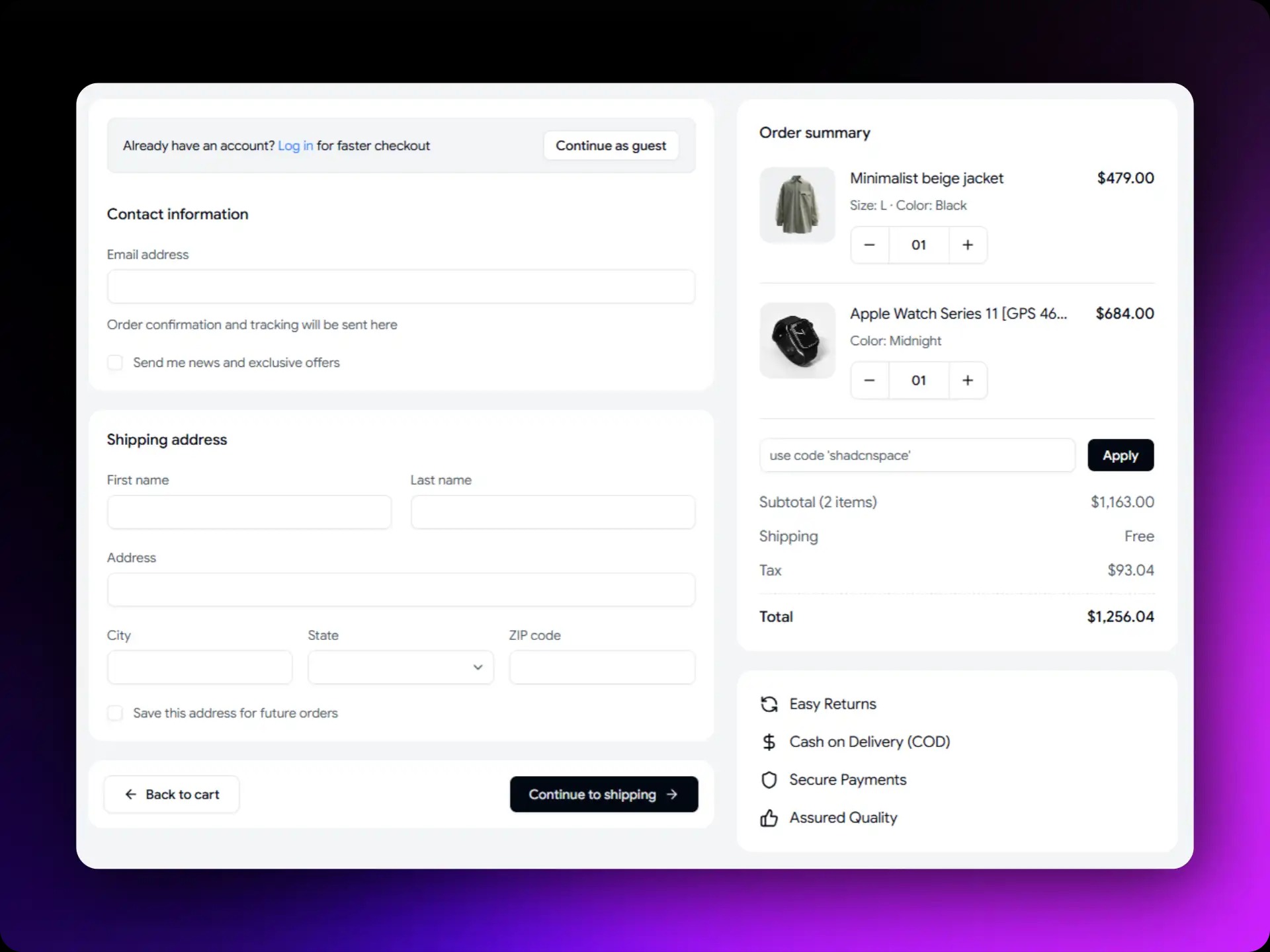 Top 15 Shadcn Form Components, Templates & Examples Image 14
