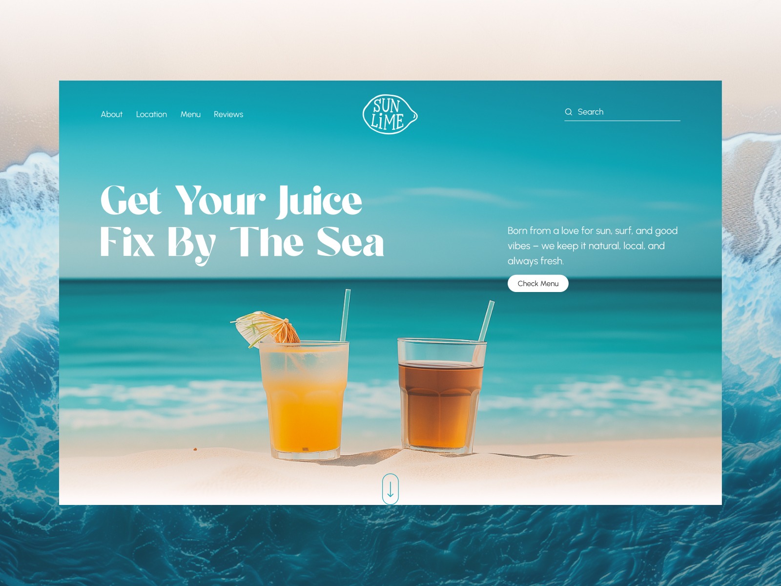 SUNLIME — A Refreshing UI/UX Concept for a Coastal Juice Brand
