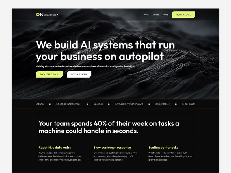 Neoner: Free AI Website Template