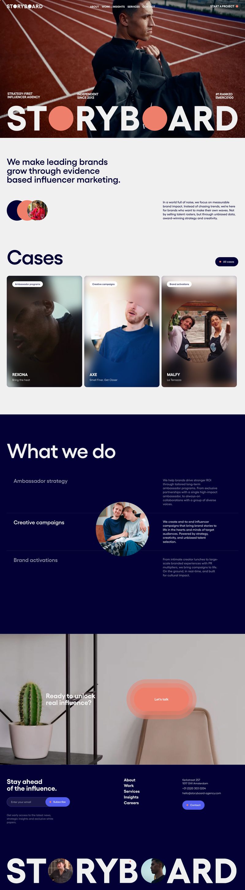 Screenshot taken from Storyboard Agency