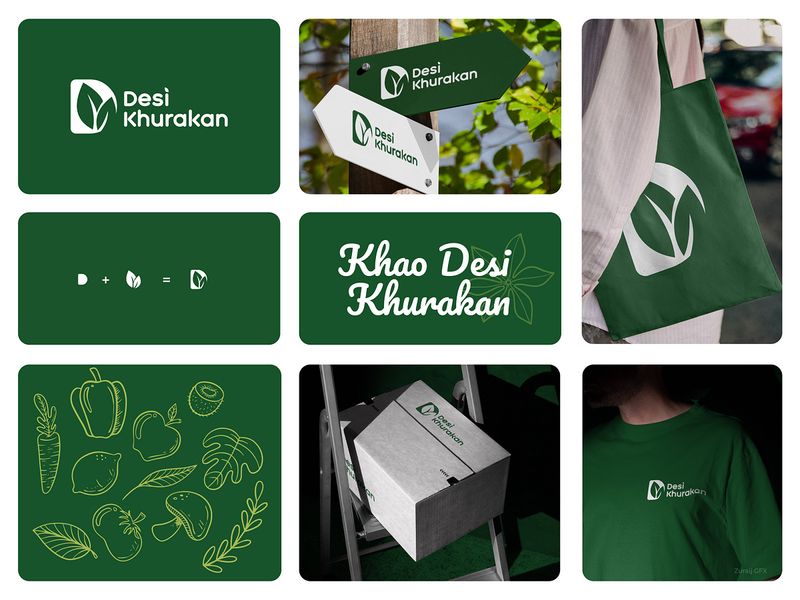 Organic Food Logo Branding