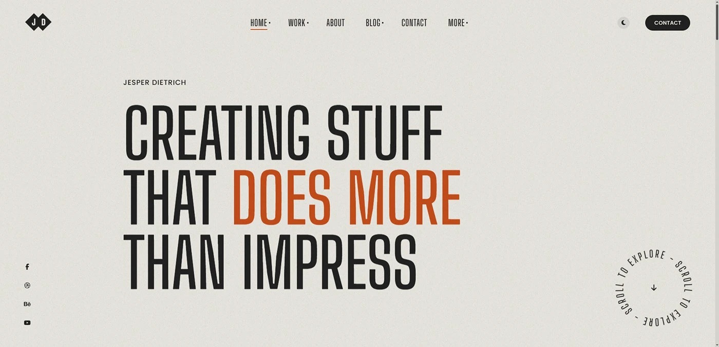 Jesper - Creative Portfolio Showcase HTML Website Template Image 5