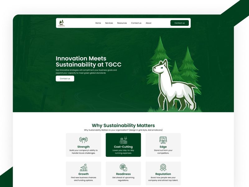 TGCC — Sustainable Corporate Consulting Web Design