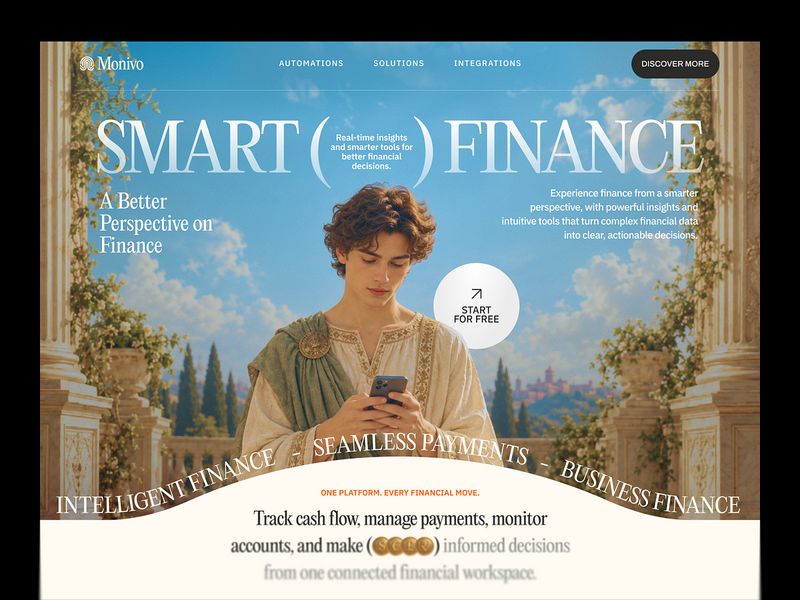 Monivo - Finance SaaS Website