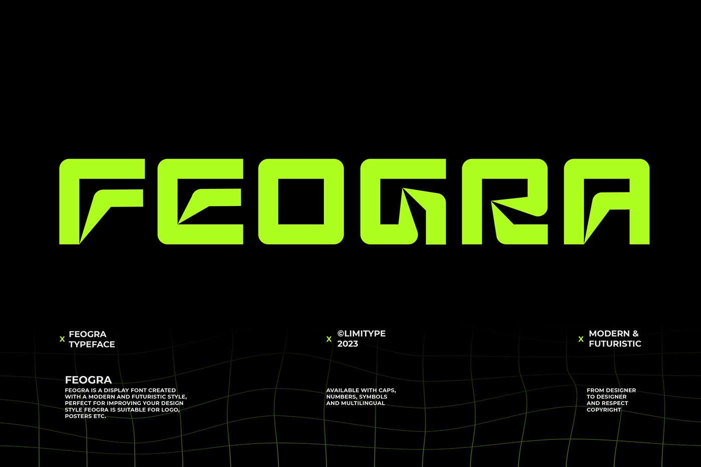 Feogra - Futuristic Typeface