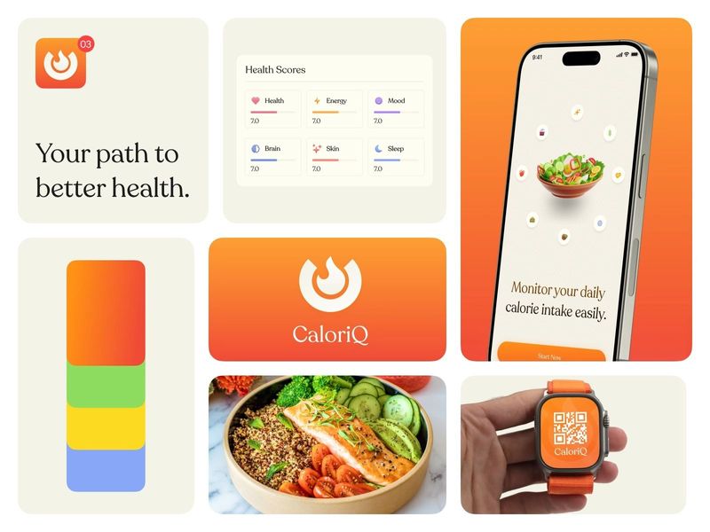 Calories Branding Design | Animation & Bento