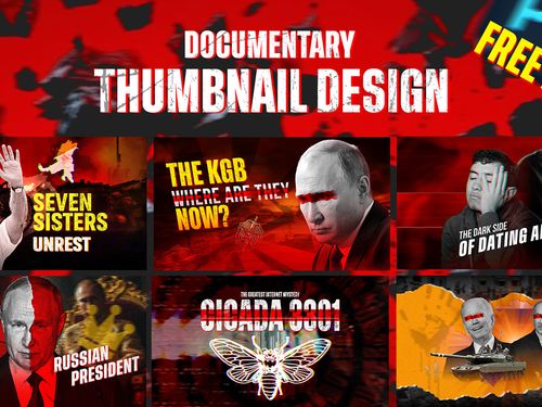 Creative Documentary Thumbnail Design One PSD free
