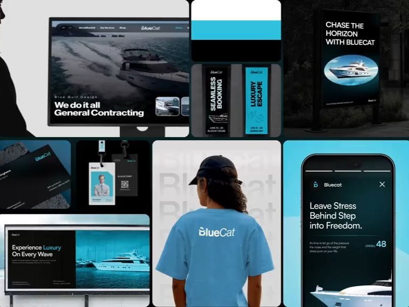 BlueCat — Luxury Yacht Branding