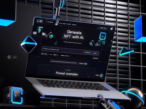 ChainGPT AI NFT Generator - Web UI Design