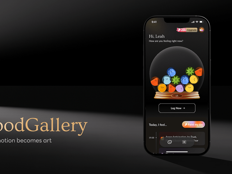 MoodGallery Mobile App - Product Design & UI UX