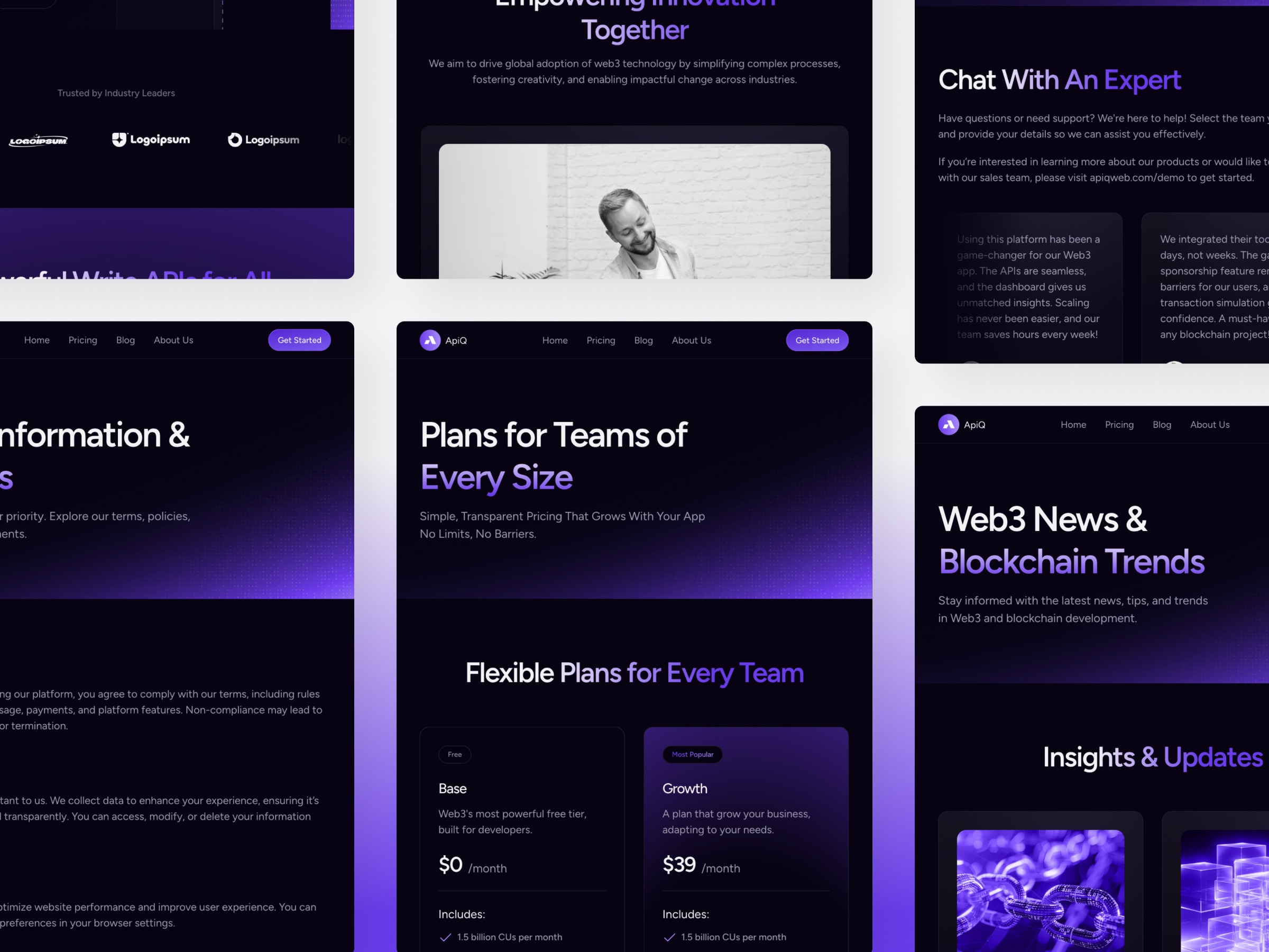 APIQ — Web3 Blockchain Website