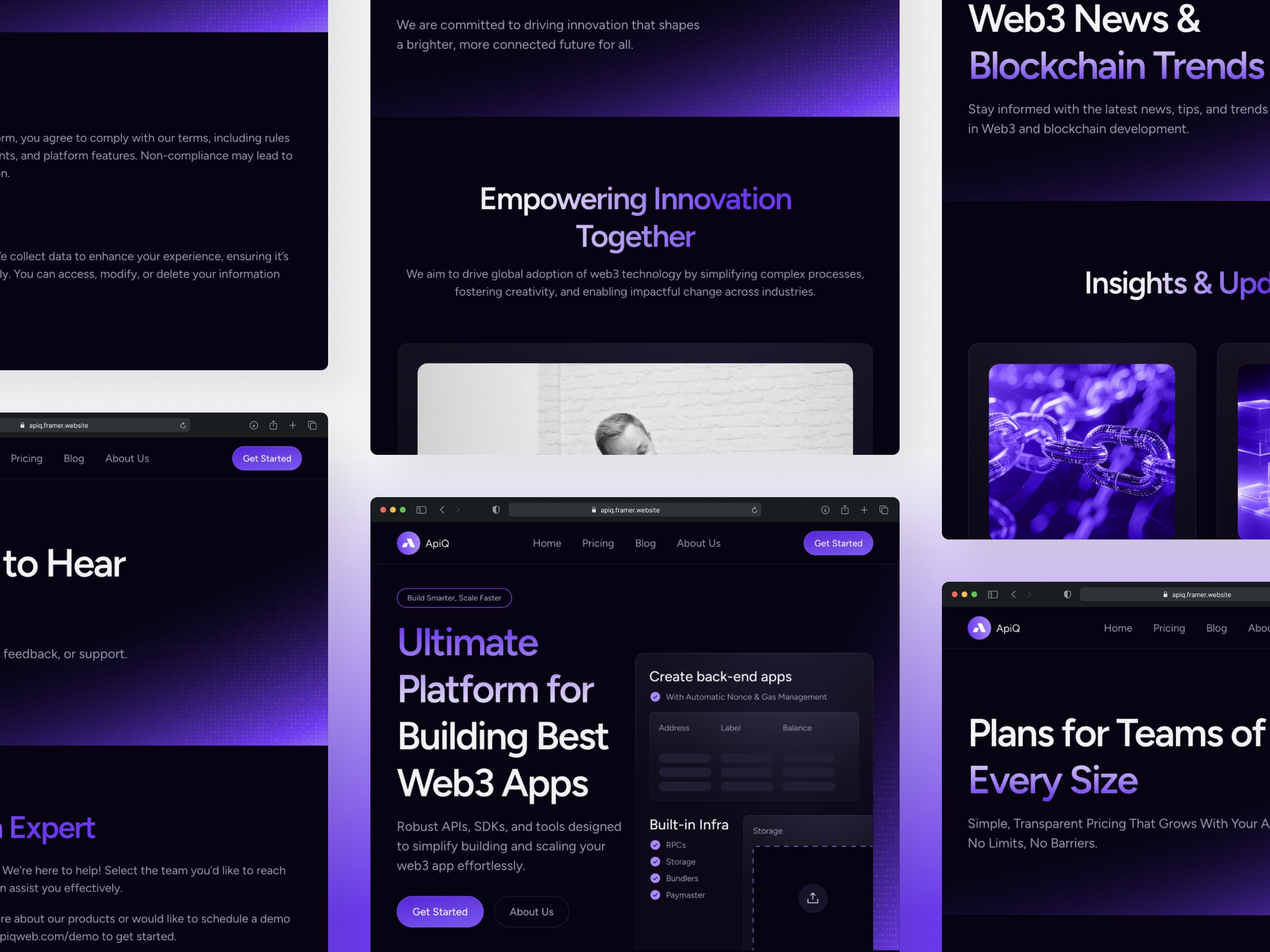 APIQ — Web3 Blockchain Website