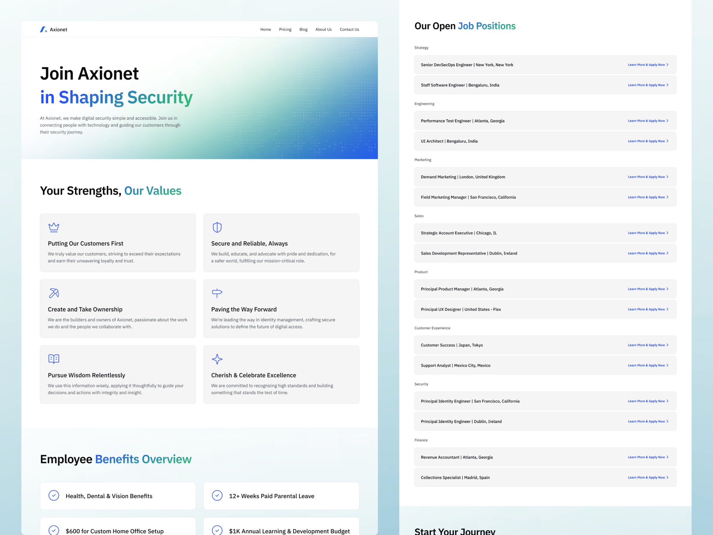 Axionet — AI Cyber Security Startup Website