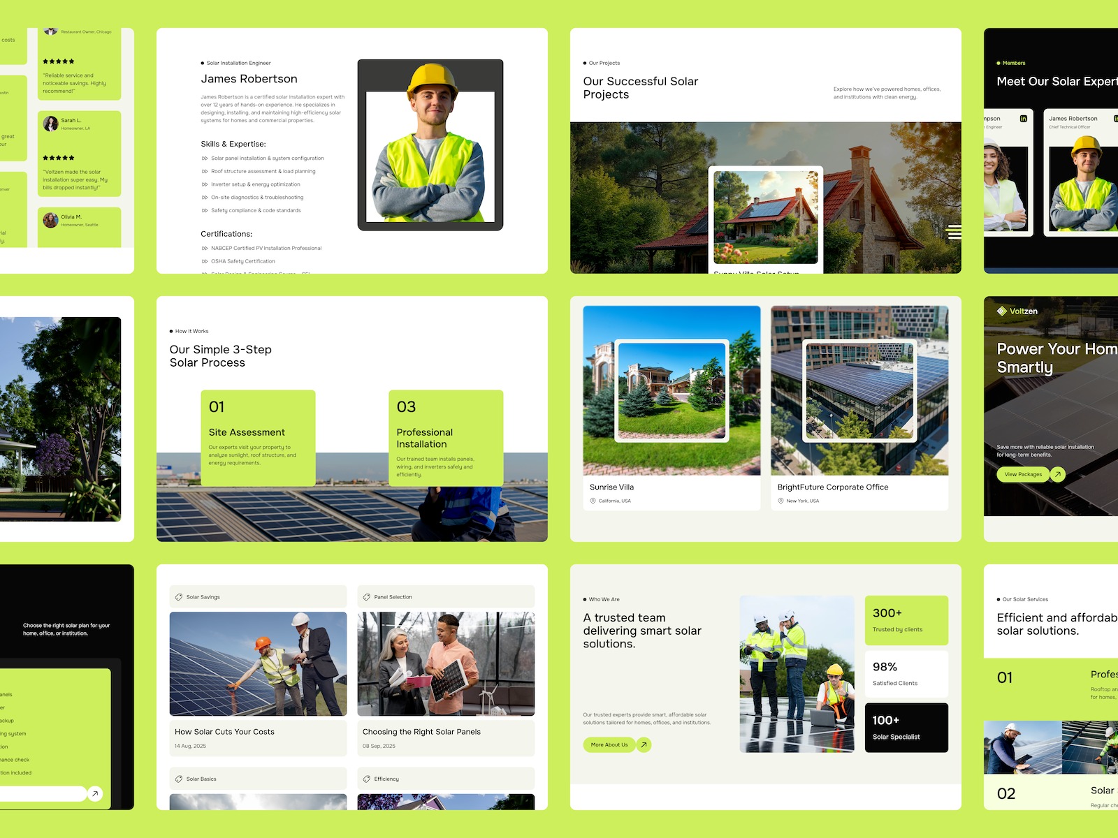 Voltzen · Solar Energy Website Template