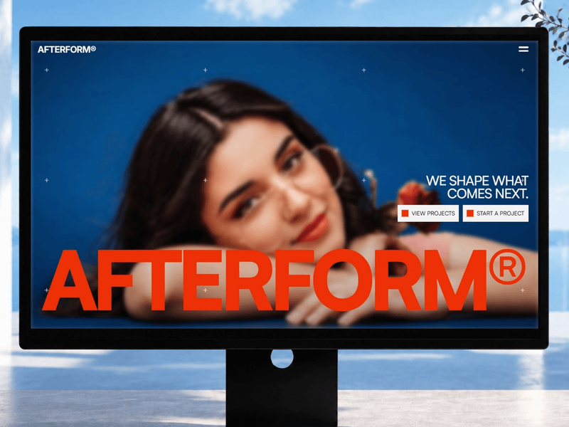 Afterform Studio - Agency design asset by framer