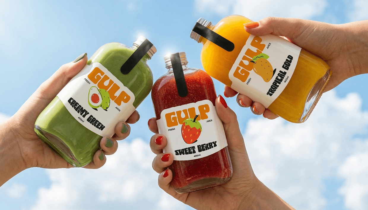 Gulp Juice - Full Brand Identity & Social Media Design Image 8