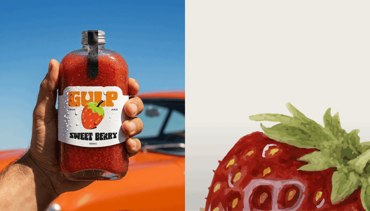 Gulp Juice - Full Brand Identity & Social Media Design Image 12