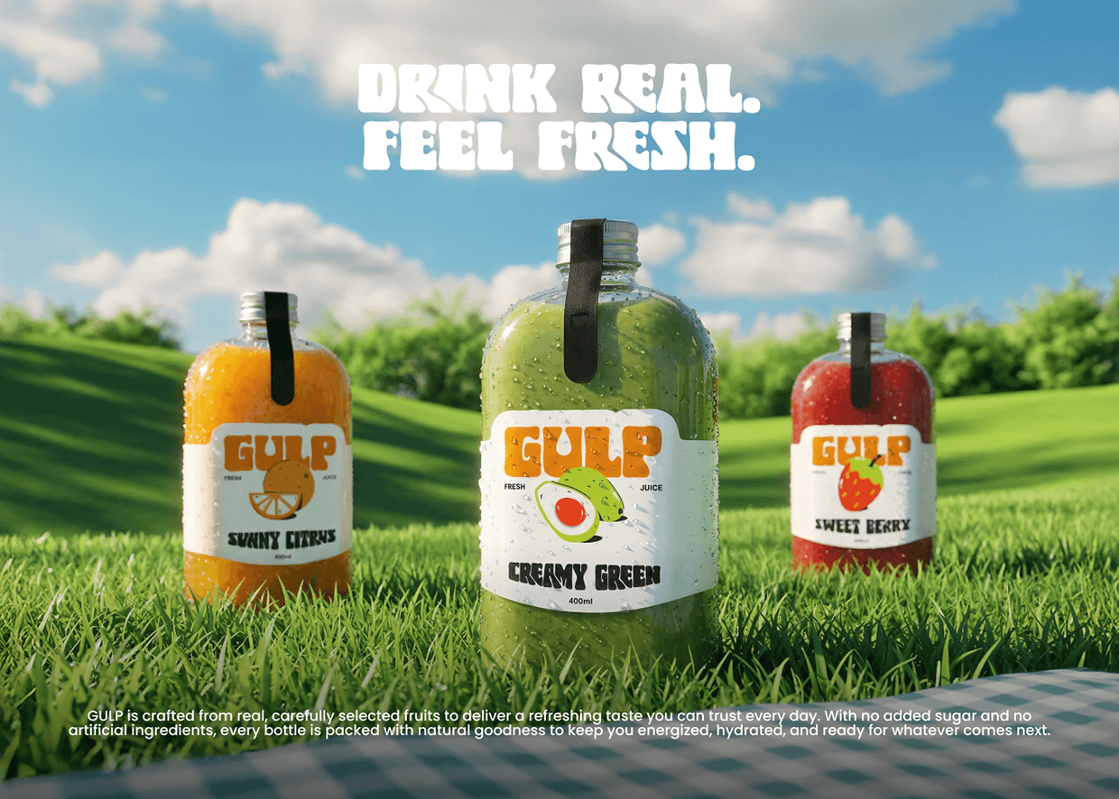 Gulp Juice - Full Brand Identity & Social Media Design Image 25