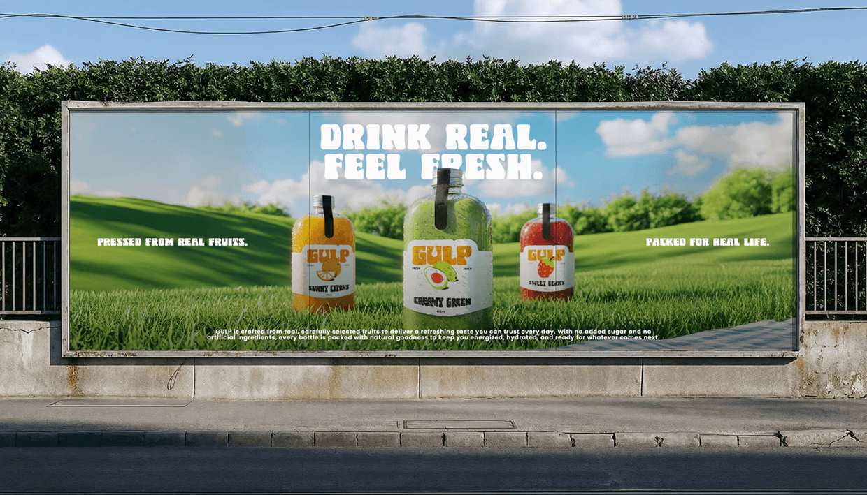 Gulp Juice - Full Brand Identity & Social Media Design Image 26