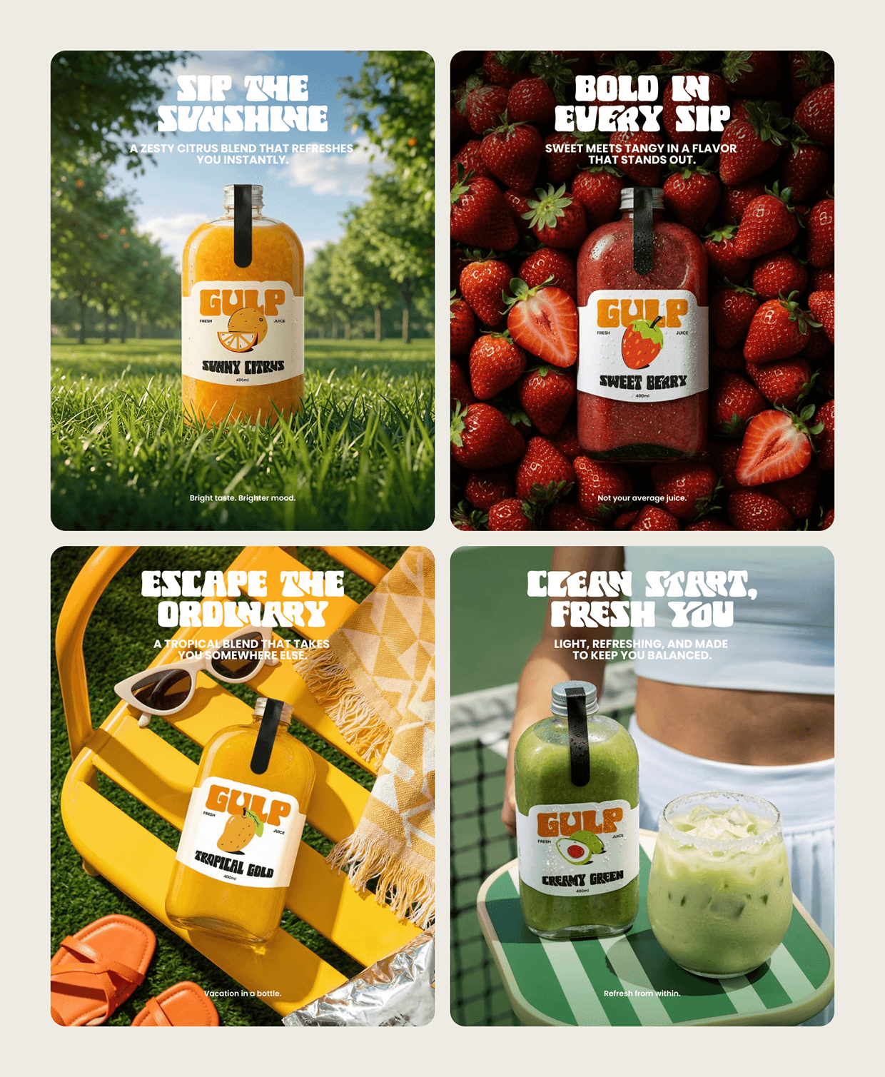 Gulp Juice - Full Brand Identity & Social Media Design Image 31