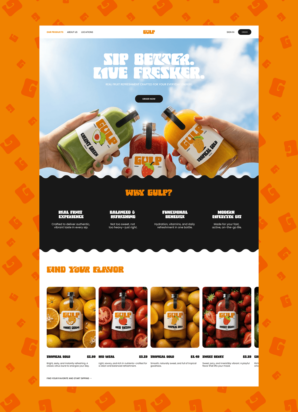 Gulp Juice - Full Brand Identity & Social Media Design Image 32