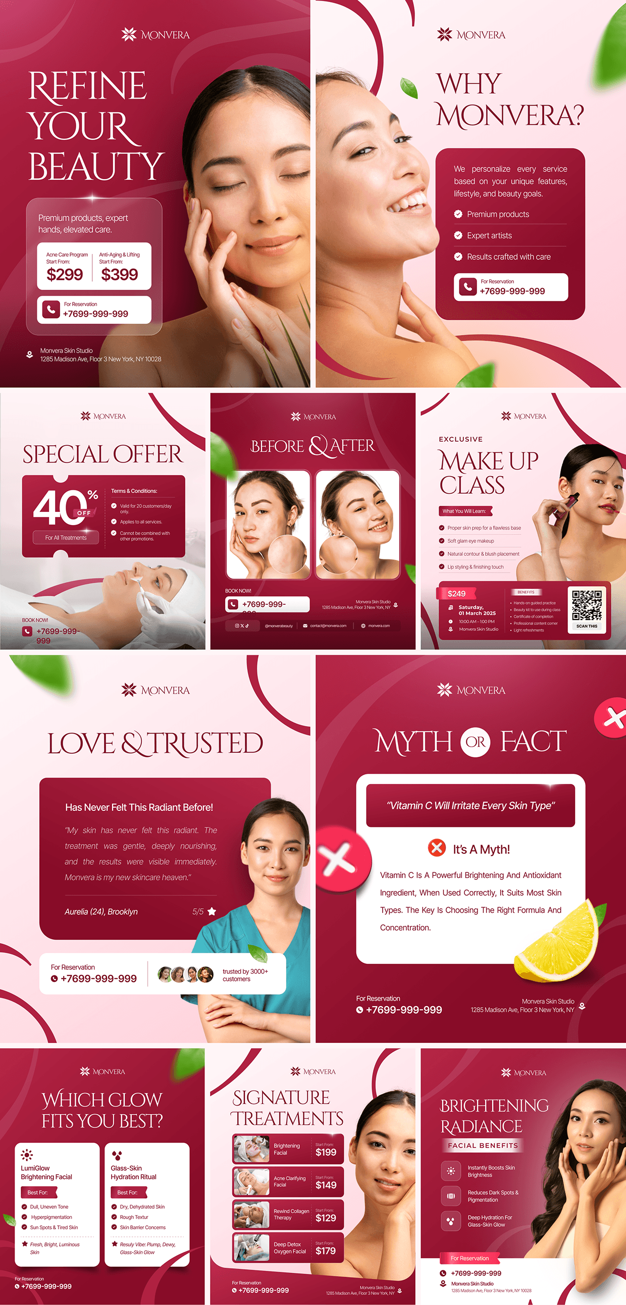 Monvera - Social Media Design