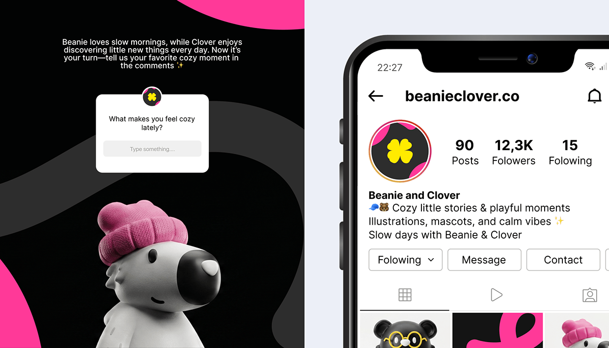 Beanie & Clover - Mascot Branding & Illustration Image 19
