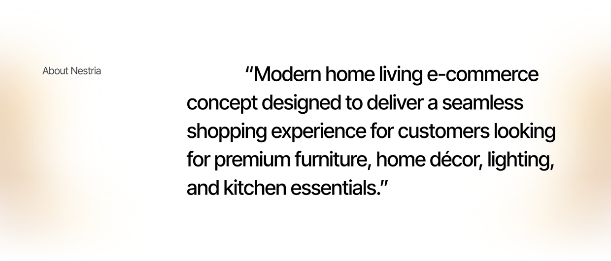 Nestria - Website E-commerce UI/UX Premium Product Image 1
