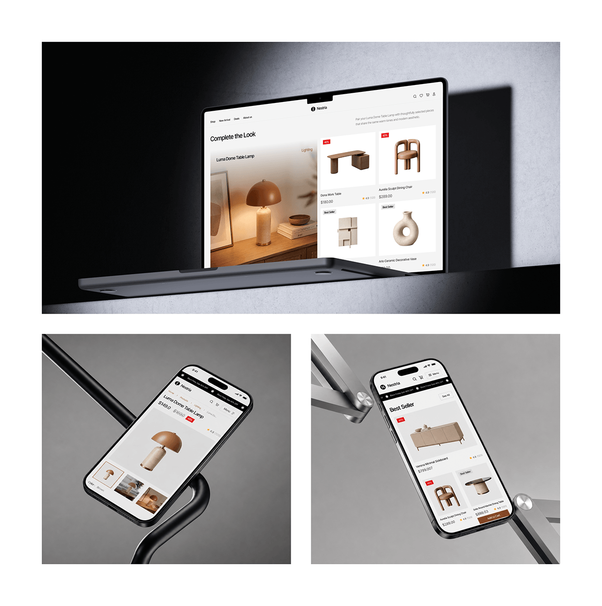 Nestria - Website E-commerce UI/UX Premium Product Image 8