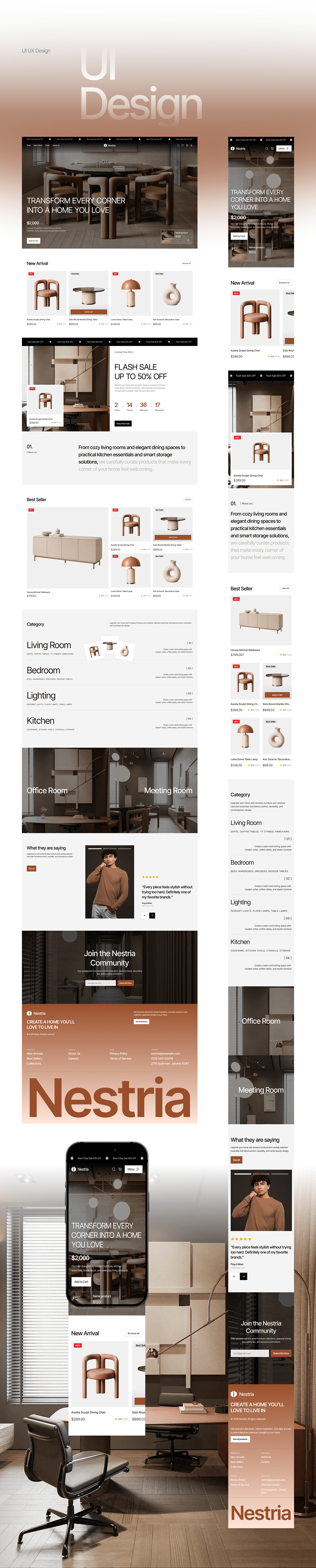 Nestria - Website E-commerce UI/UX Premium Product Image 10
