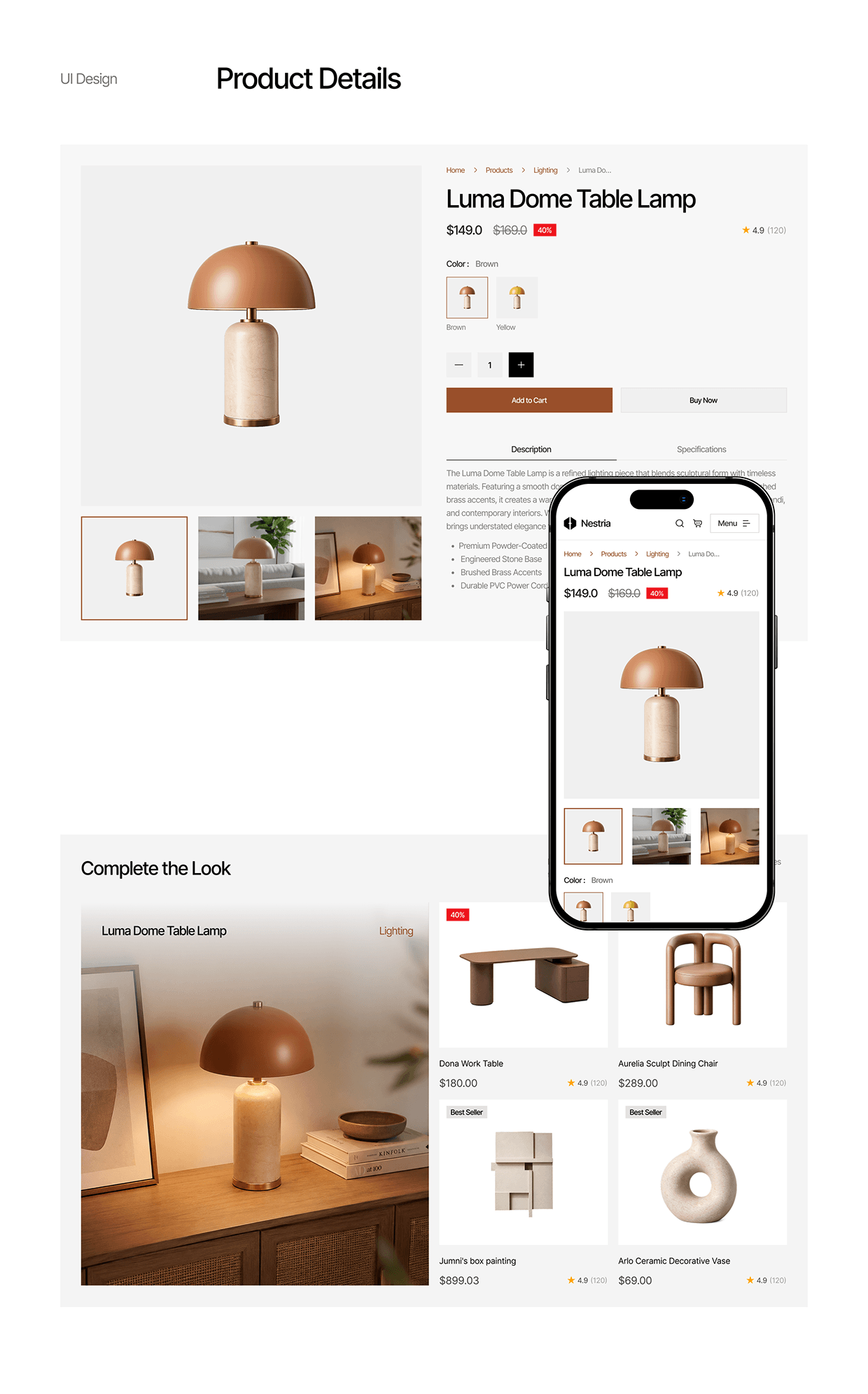 Nestria - Website E-commerce UI/UX Premium Product Image 11