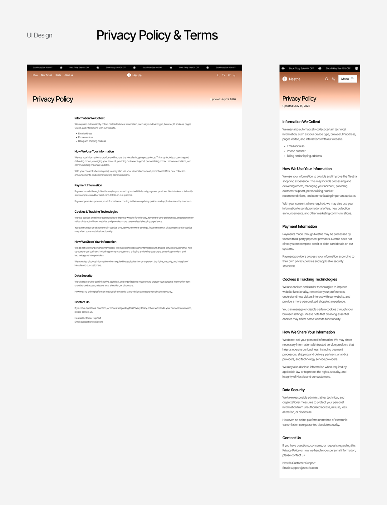 Nestria - Website E-commerce UI/UX Premium Product Image 14