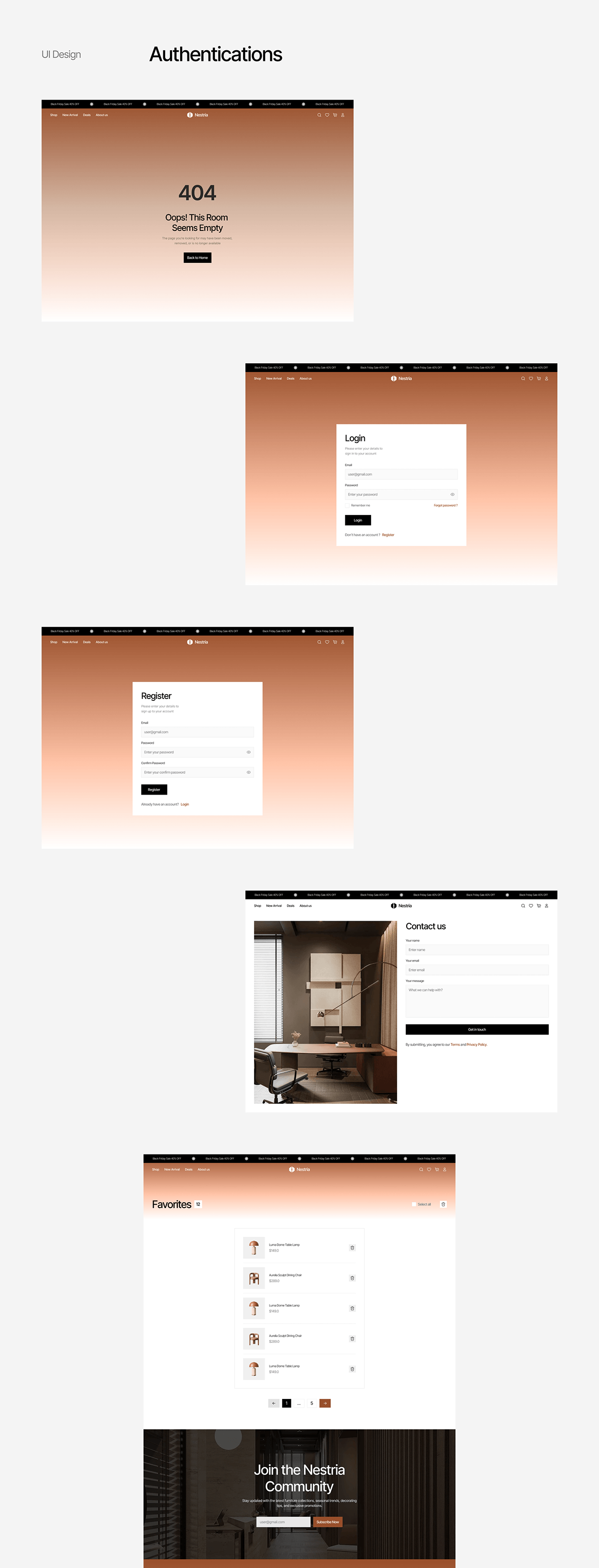 Nestria - Website E-commerce UI/UX Premium Product Image 16