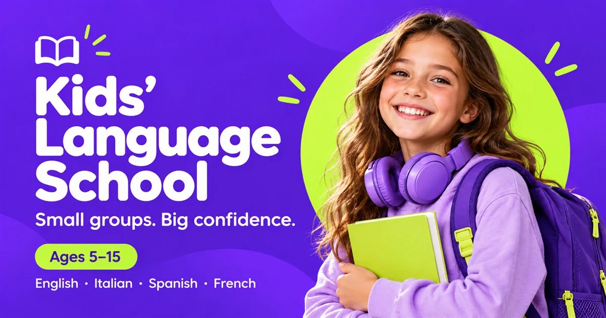 Language Classes for Kids Ages 5–15 | Kids’ Language School Image 0