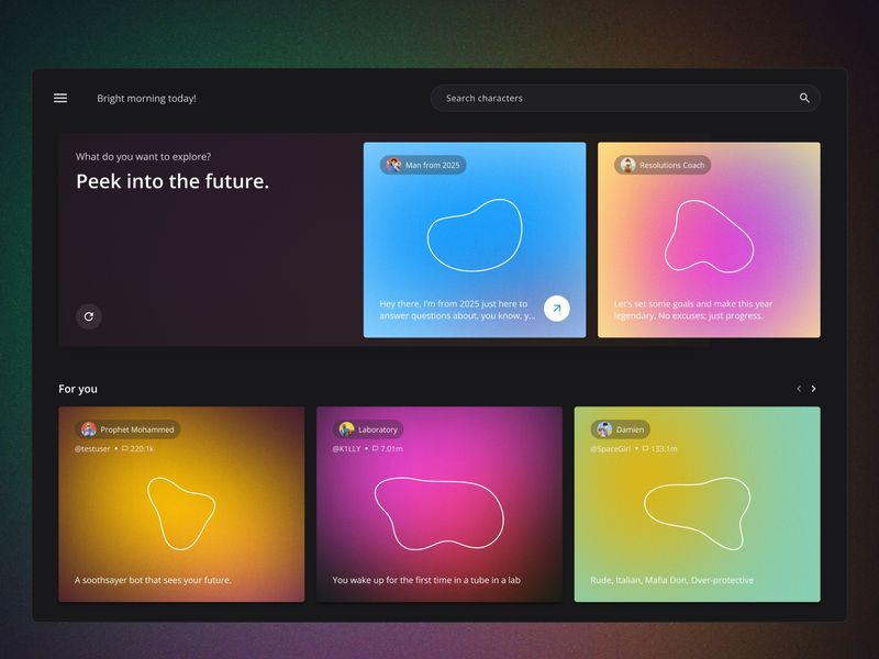 character.ai Redesign