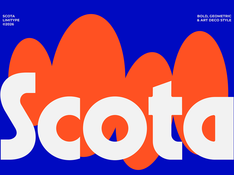Scota - Bold Geometric Font