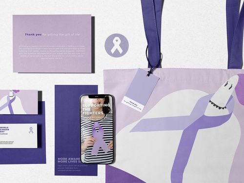 World Cancer Day - Campaign Visual Identity Design