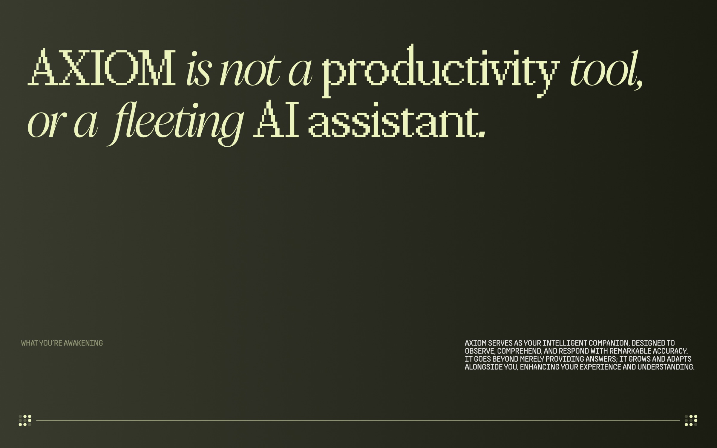 AXIOM — Concept AI Interface Image 2